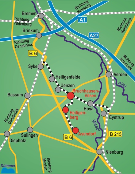 Pic.: Area map of Bruchhausen-Vilsen