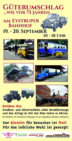 Plakat Historischer Güterumschlag