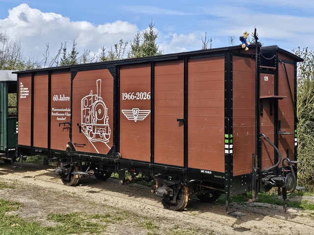 Gedeckter G&uuml;terwagen 129, Photo: Regine Meier